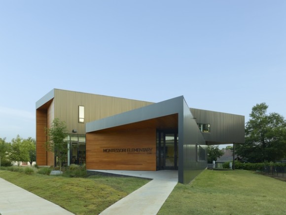 Fayetteville Montessori School by Marlon Blackwell Architects, photo by Timothy Hursley, courtesy Desktop mag/Marlon Blackwell Architects.