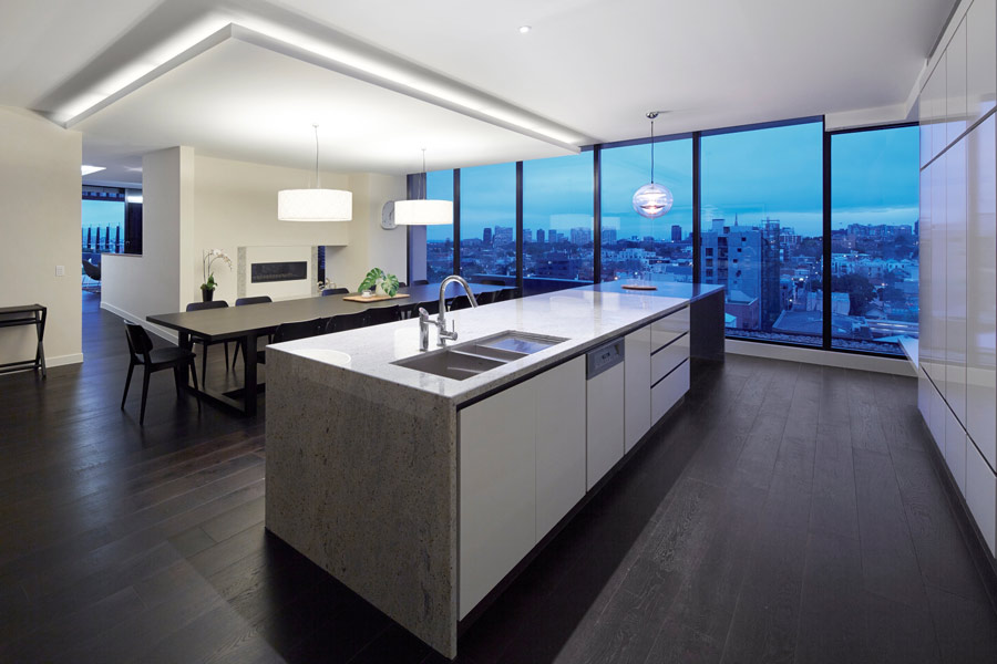 Little Projects Completes Ilk South Yarra Australian Design Review Level 9 Residents Kitchen Diningroom