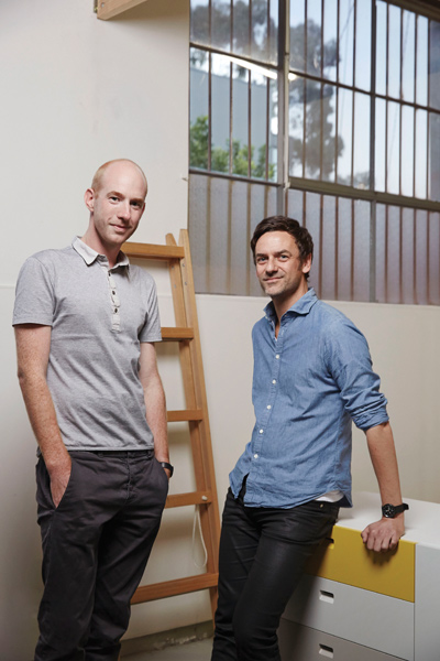 Mark Simpson (left) and Damien Mulvihill, directors of DesignOffice. Photo by Scottie Cameron