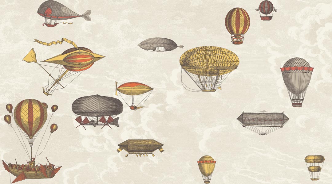 Macchine Volanti wallpaper, from the new range of Fornasetti II wallpaper
