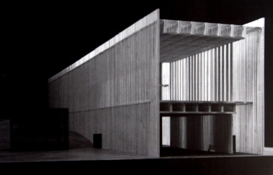 Model of Zumthor’s Topography of Terror Museum. Image © Zumthor Tumblr