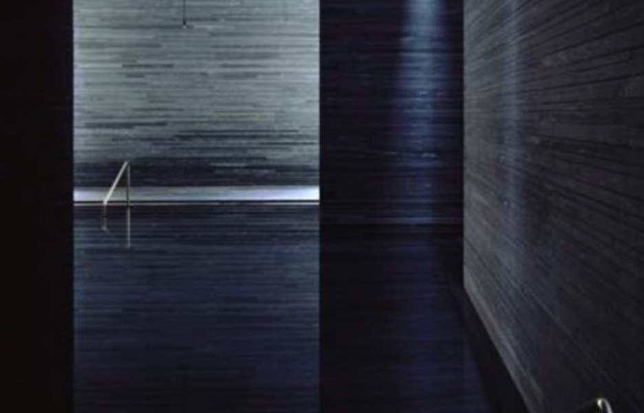 Interior shot of the Therme Vals. Image © Helene Binet