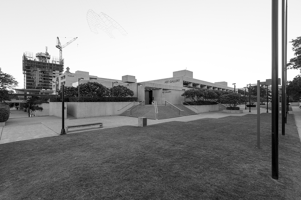 Entrance to the riverside of the Queensland Art Gallery in Brisbane