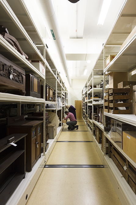 Specimen storage on level five of the Queensland Museum