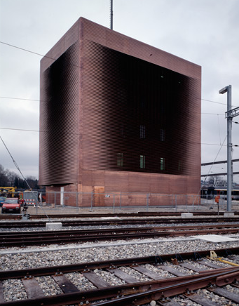 Signal Box Auf dem Wolf, Basel, Switzerland (1989, realisation 1991-1994). Image Courtesy: Herzog & de Meuron