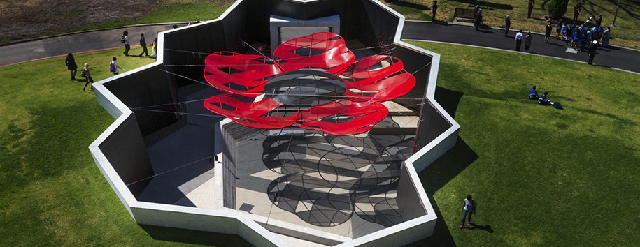 The Poppy features in the Shrine's new undercroft. Photography: John Gollings
