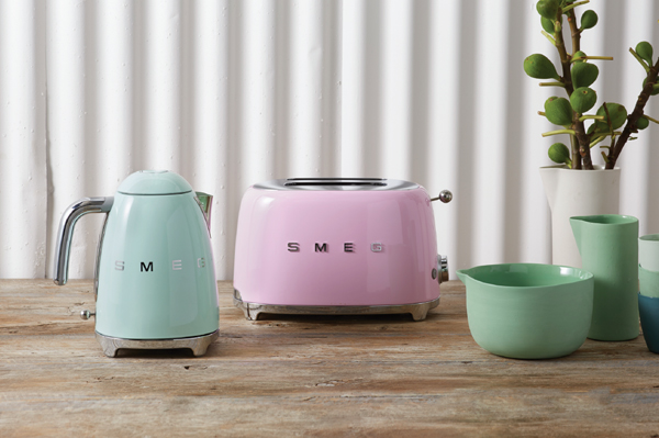 The new Smeg must-have kitchen accessories include toaster, mixer, blender and kettle in a variety of colours.