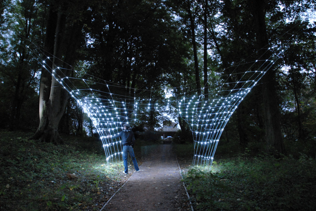 ResoNet, interactive light installation. Courtesy ResoNet and Beijing Design Week