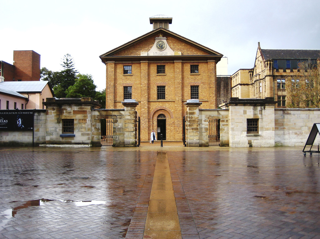 Hyde Park Barracks from Queen's Square