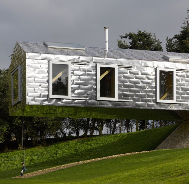 Meredith Bowles, Mole Architects, Balancing Barn, Suffolk, England in collaboration with MVRDV, part of Alain de Botton ‘Living Architecture’ program.