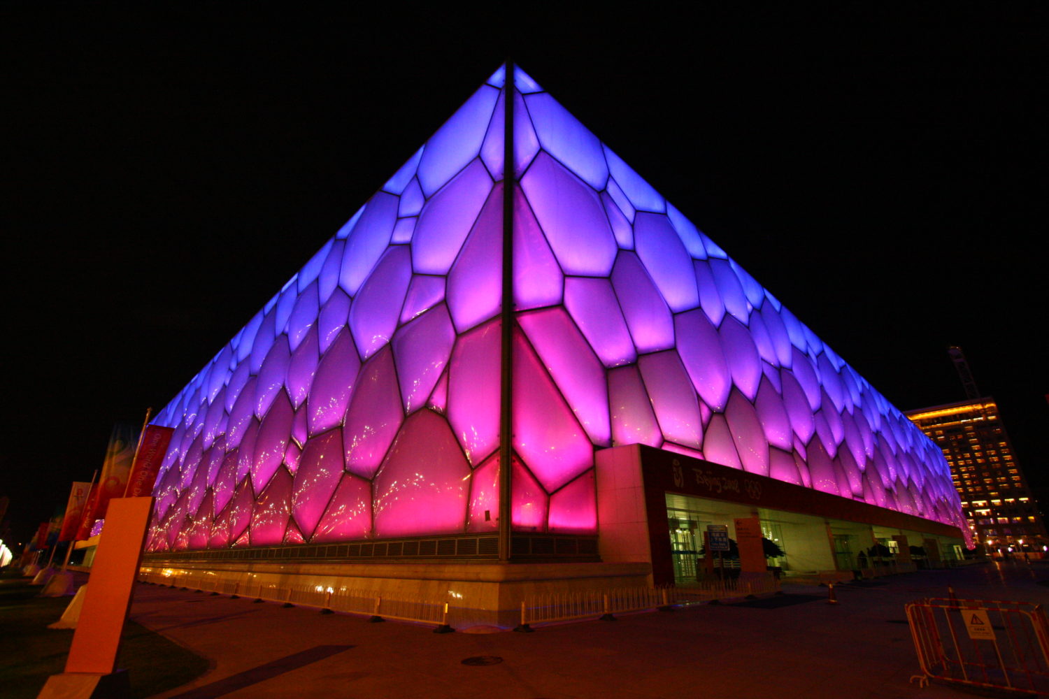 The Water Cube.