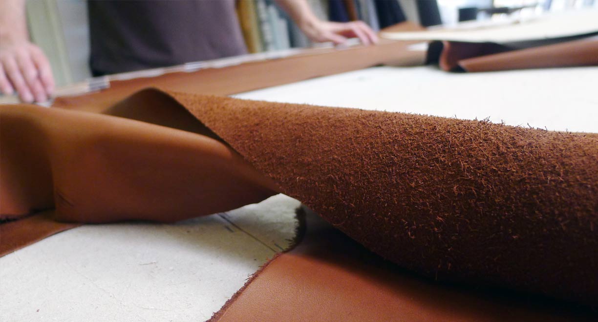 Pelle Leathers talked through the varying types of leather products.