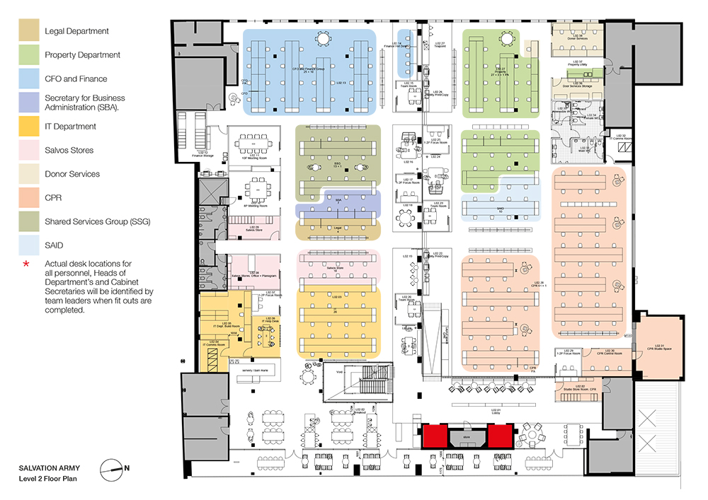 Salvation Army floorplan