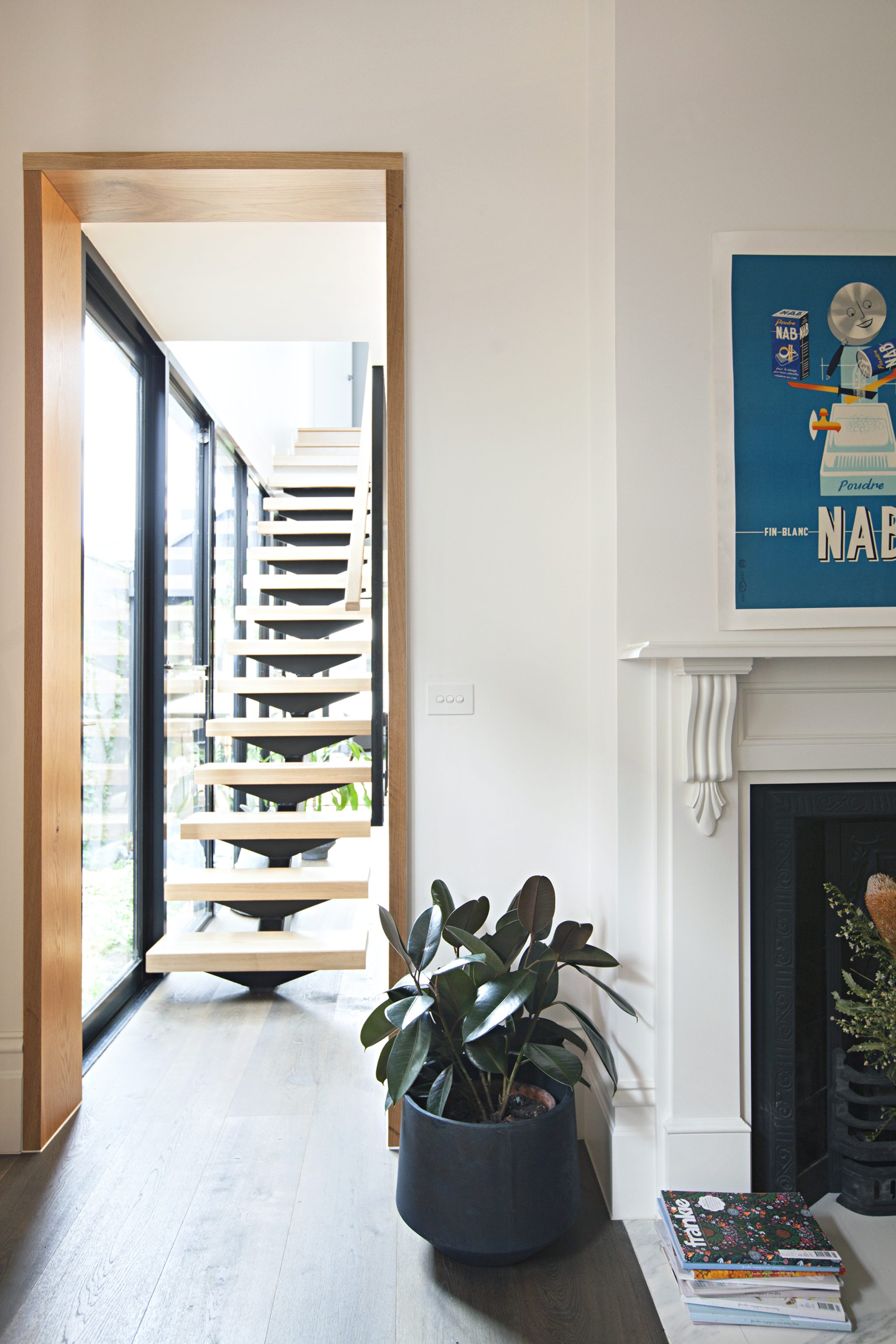 The existing Edwardian House looking through to the new extension.