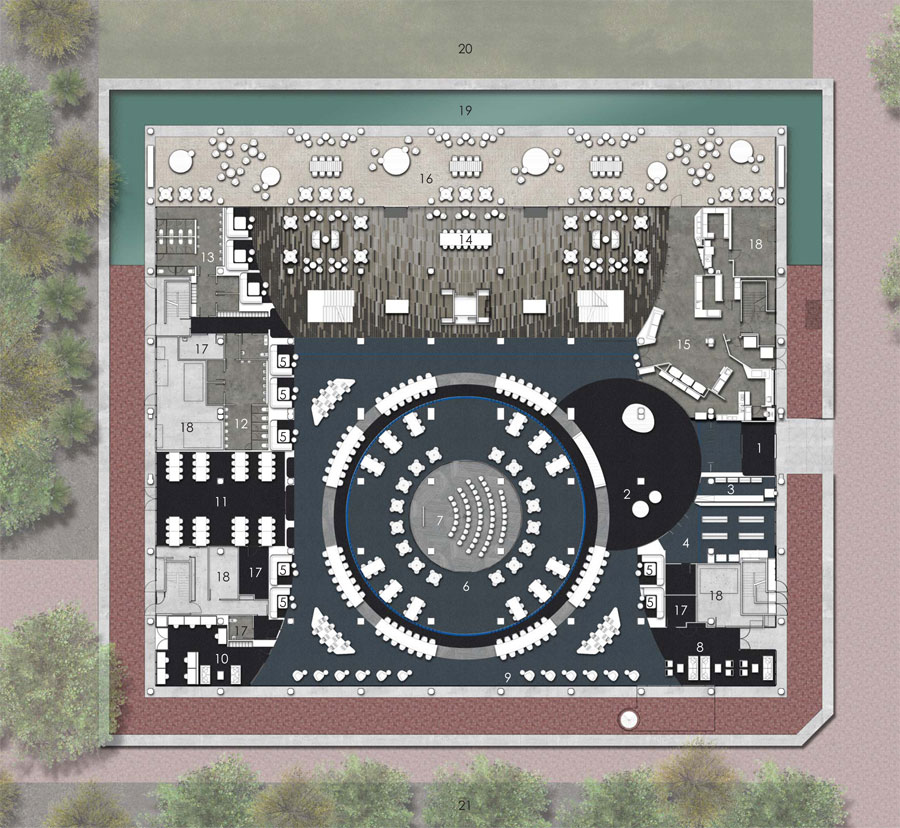 Floor finishes plan by SCHIN Architects.