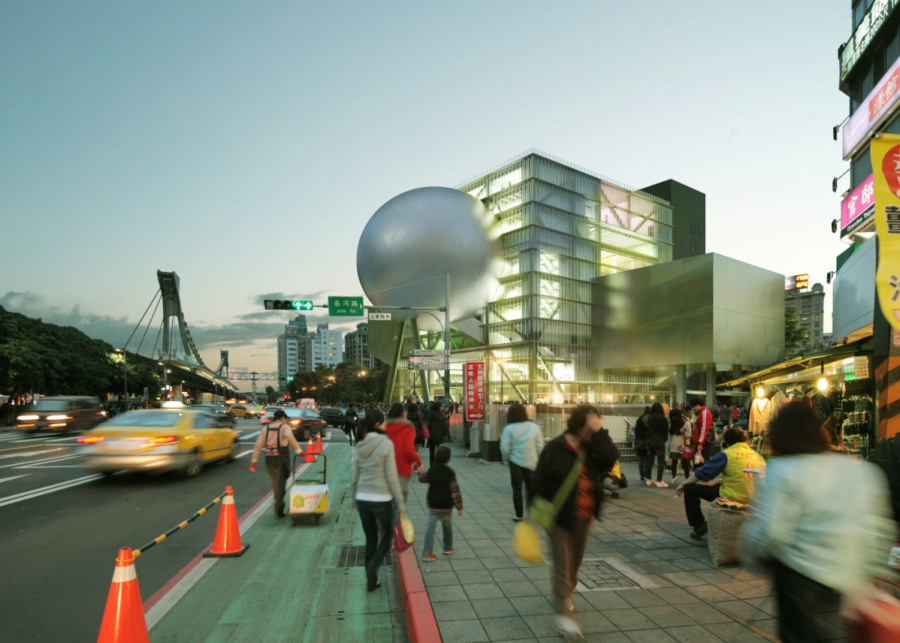 Taipei Performing Arts Center by OMA. Render courtesy the architect.