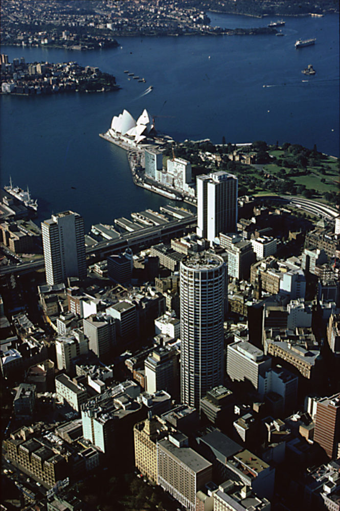 Australia Square in the context of Sydney Harbour.