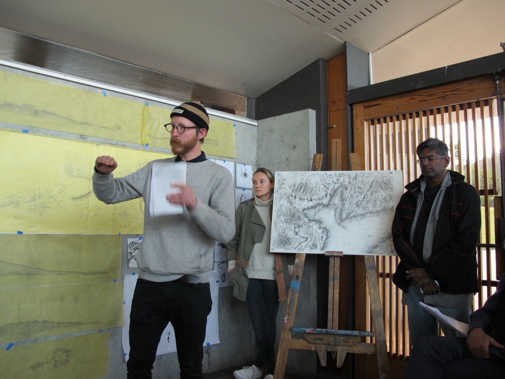 A group from the 2015 masterclass presenting.
