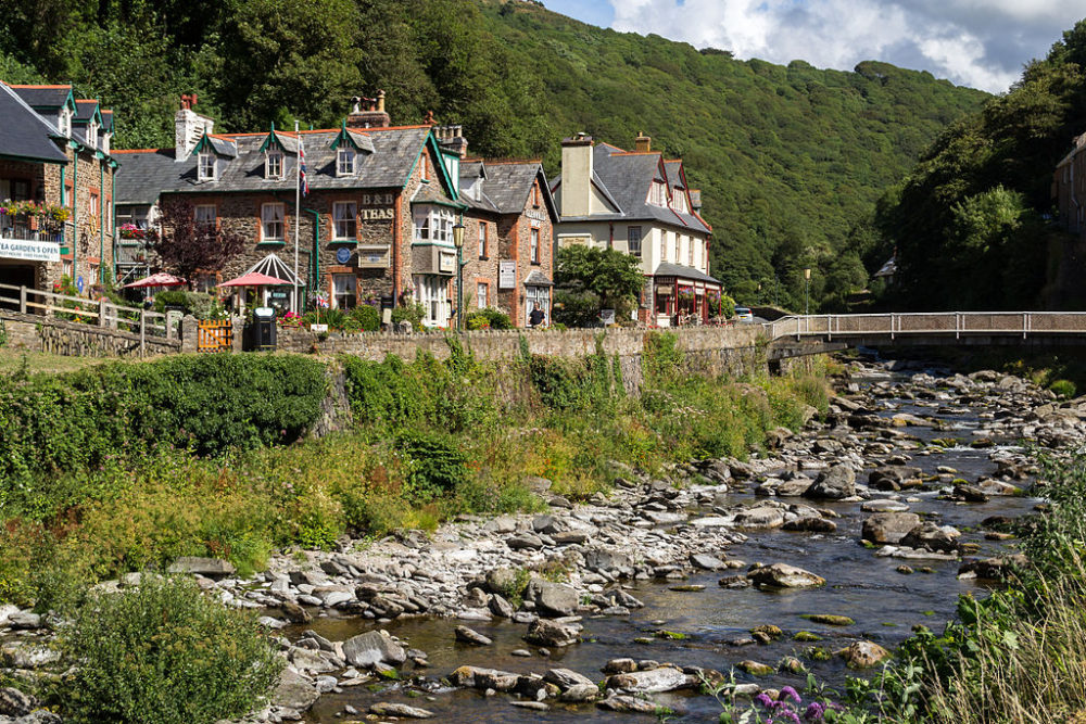 Lynmouth in Devon, UK. Photo by Dietmar Rabich via Wikimedia Commons.