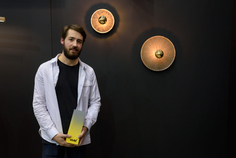 James Walsh with his and Ash Allen's Igneous light.