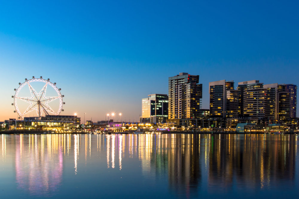 The Docklands waterfront of Melbourne. Photo by scottt13/123RF Stock Photo.