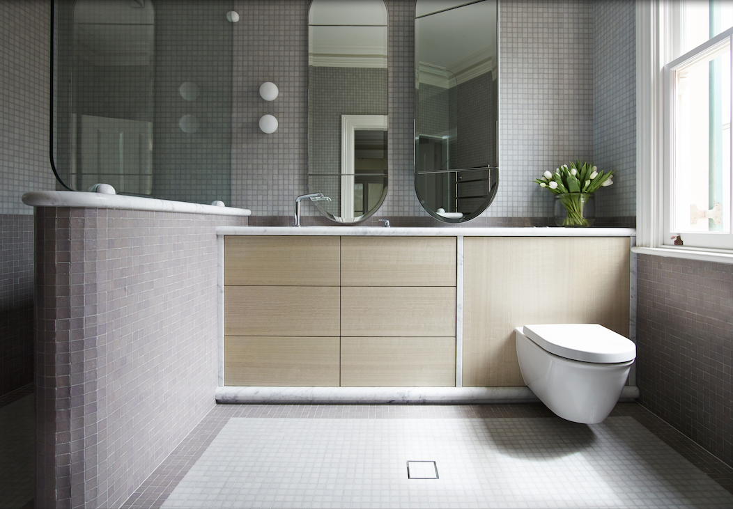 SJB managed to create an accessible bathroom without ugly grab rails.