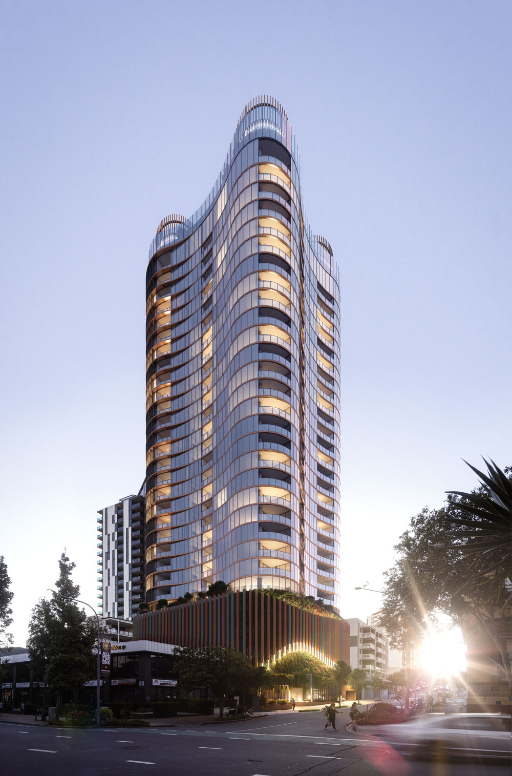 Woods Bagot Aria South Brisbane with communal space