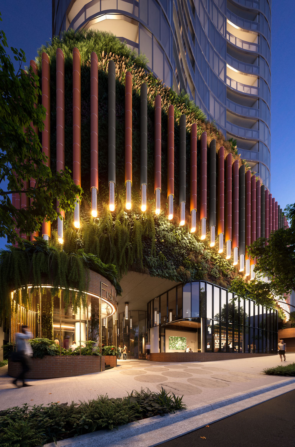 Woods Bagot Aria South Brisbane with communal space 2