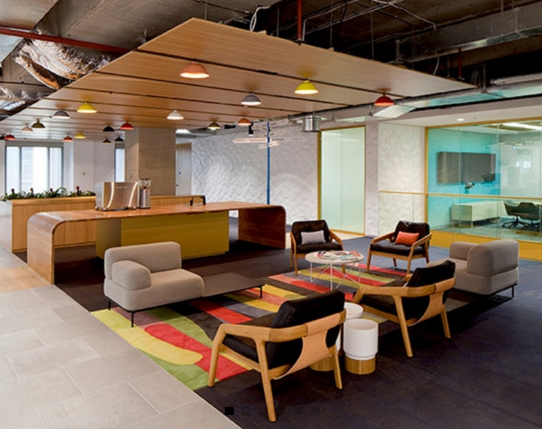 Woods Bagot's workplace fitout for LinkedIn Sydney uses a variety of breakout zones and furniture options.