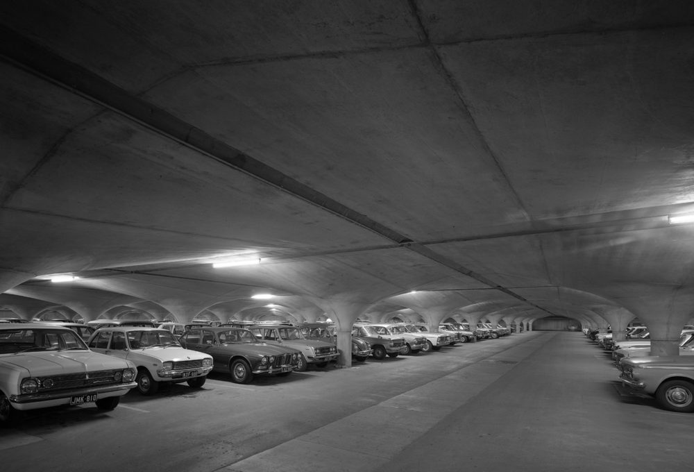 University South Lawn Underground Car Park by Loder & Bayly in association with Harris, Lange and Associates. Photo by John Gollings.
