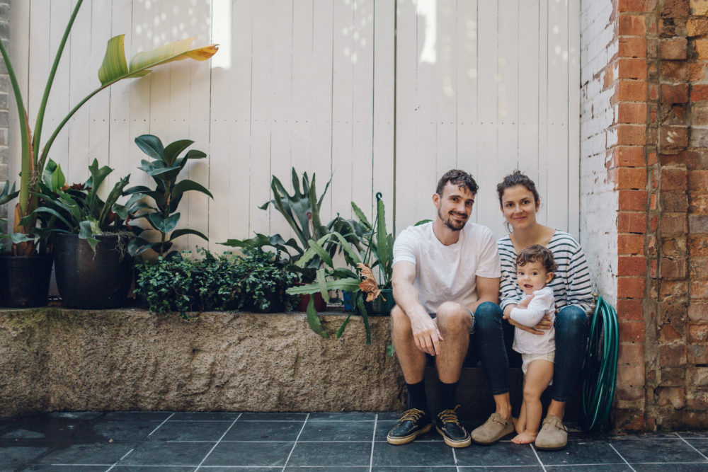 Olney and his family. Photo courtesy the architect.