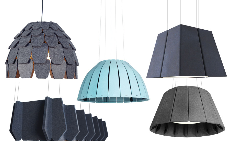 The complete acoustic lighting range from Luxxbox.