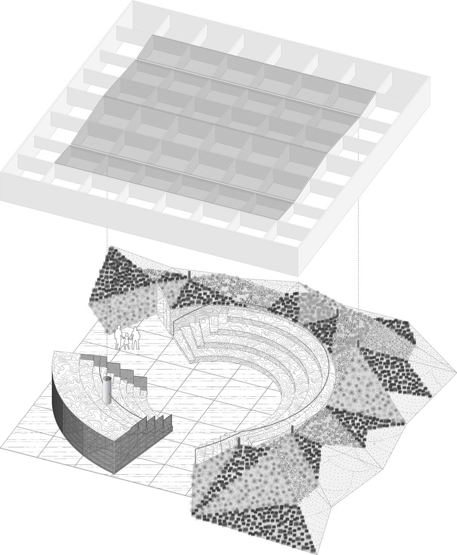 MPavilion OMA axonometric