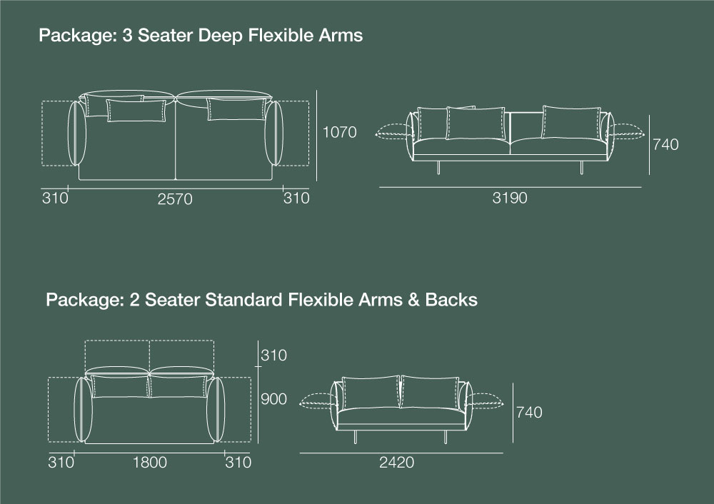 Zaza sofa specs