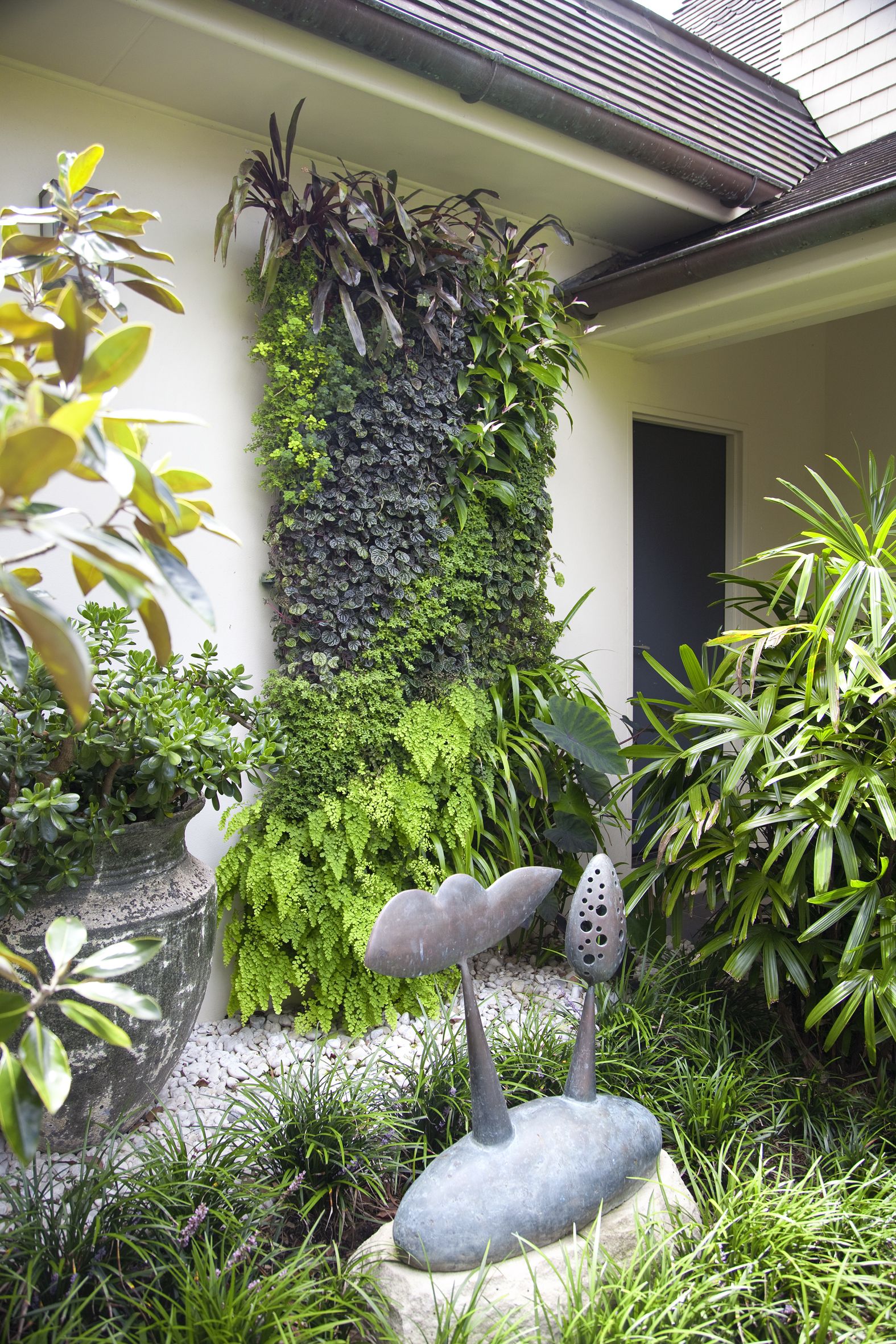 A residential green wall.
