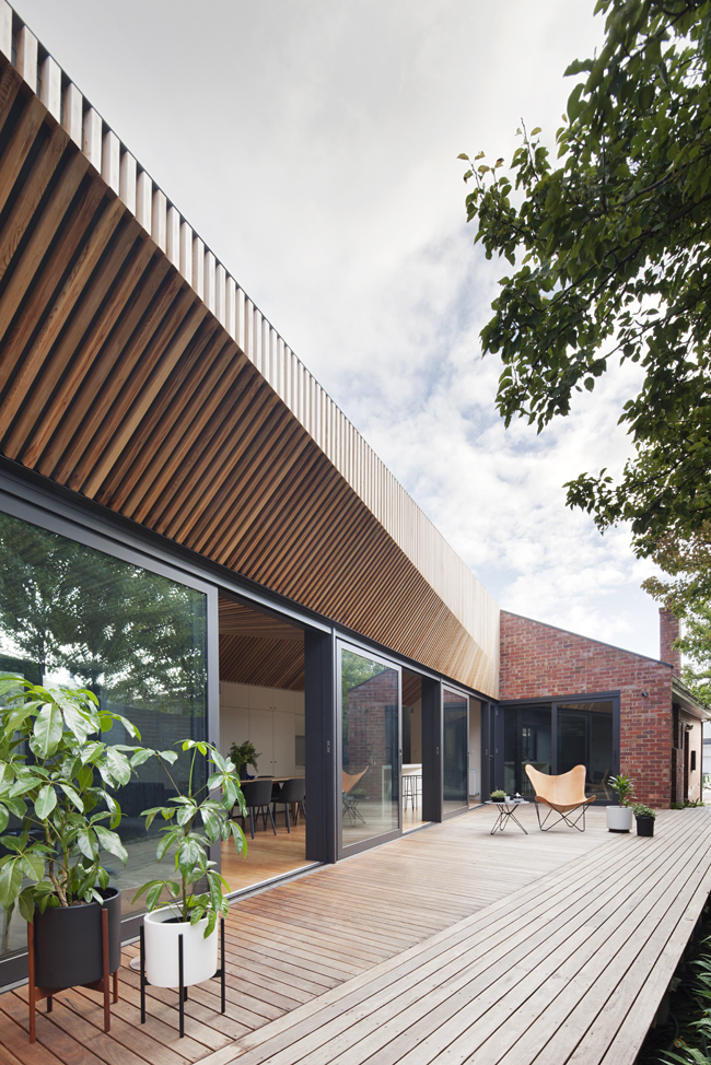 A wedge shaped roof by Object Subject