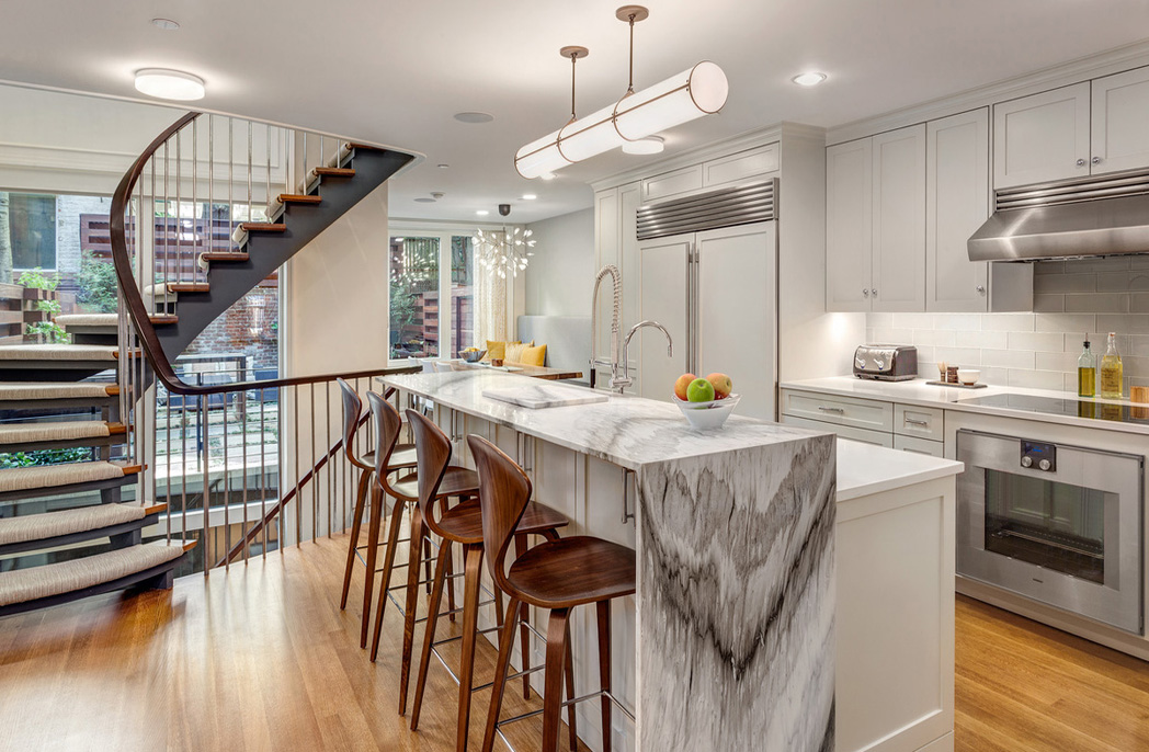 Kitchen of Manhattan's first Passive House