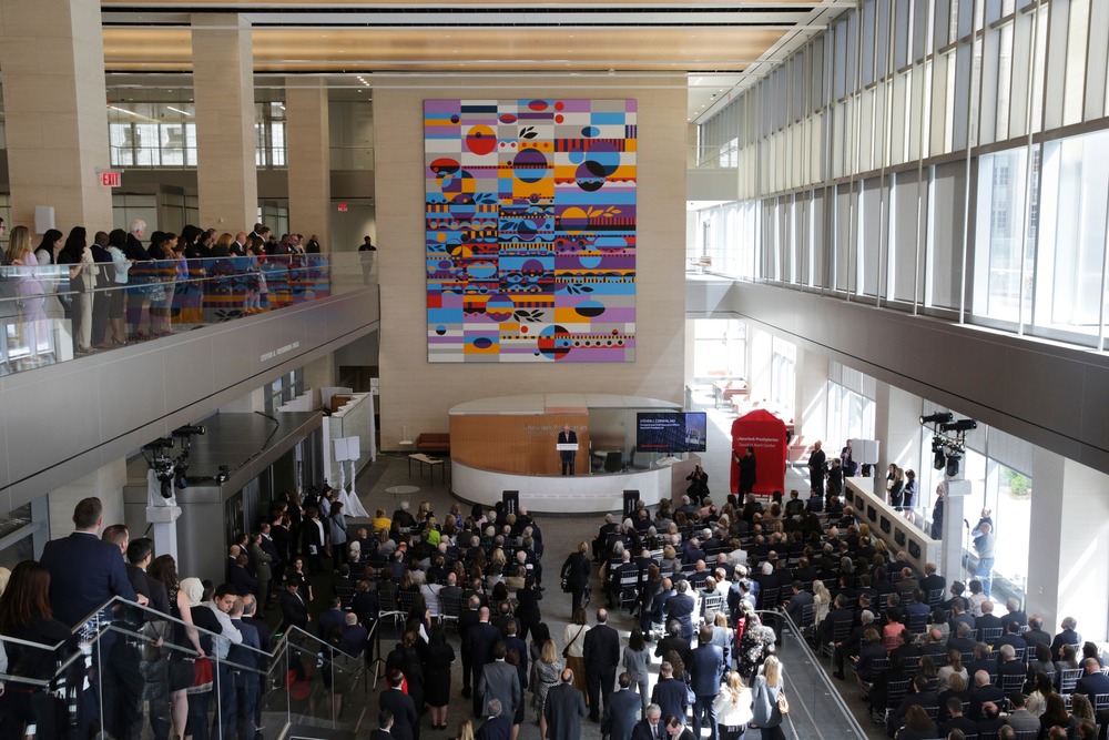 The lobby of the David H. Koch Center