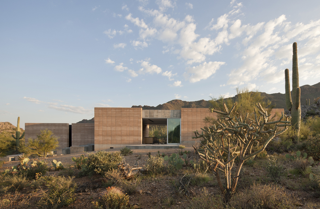 Rammed earth home