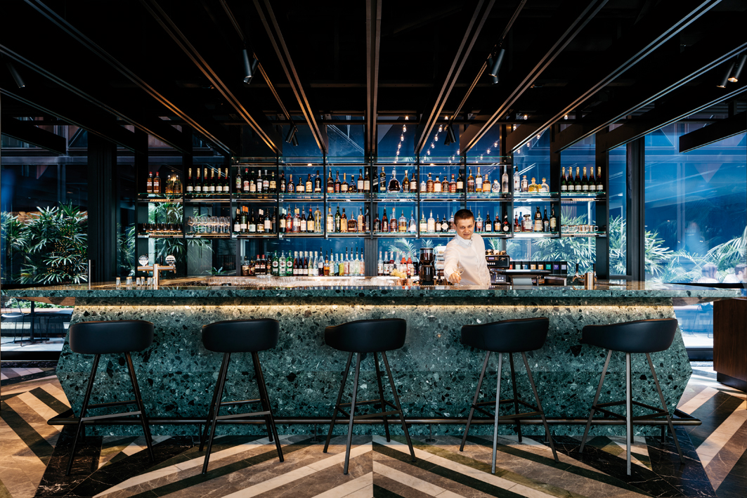 The bar at West Hotel, Sydney