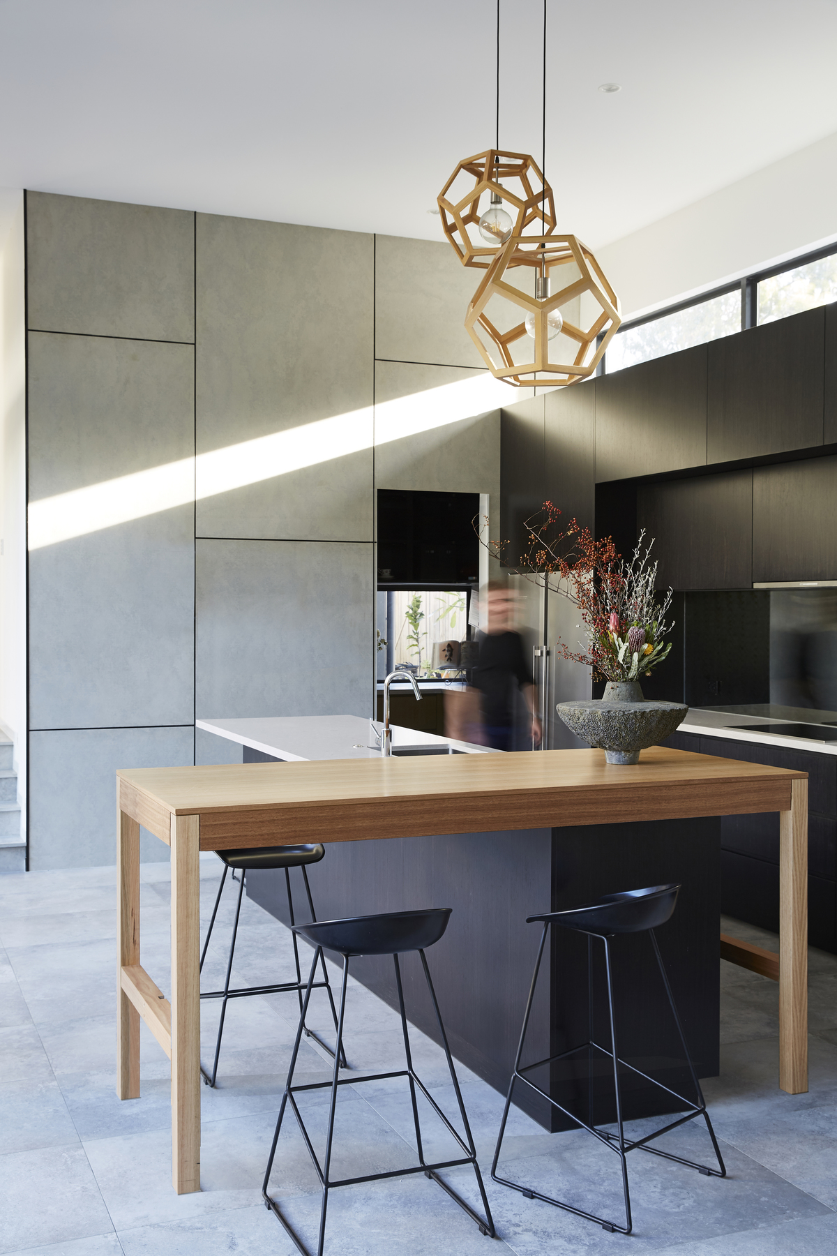 The kitchen in the Coorparoo House