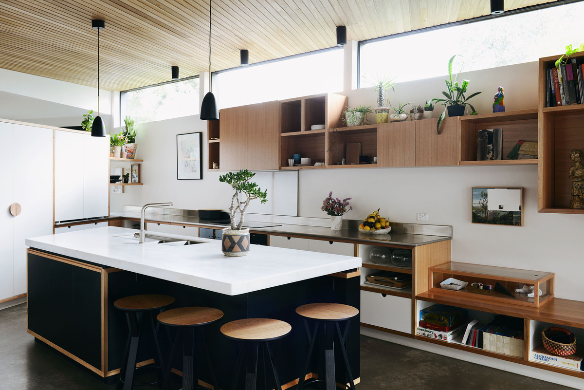 The kitchen inside the Park Life house