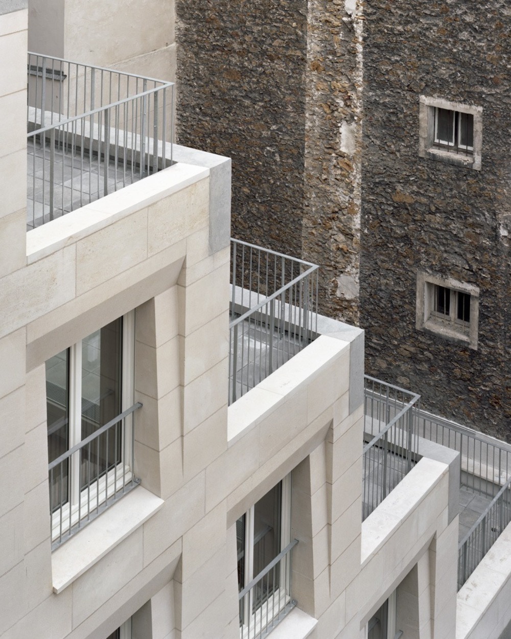 Alternate view of the social housing project in Paris