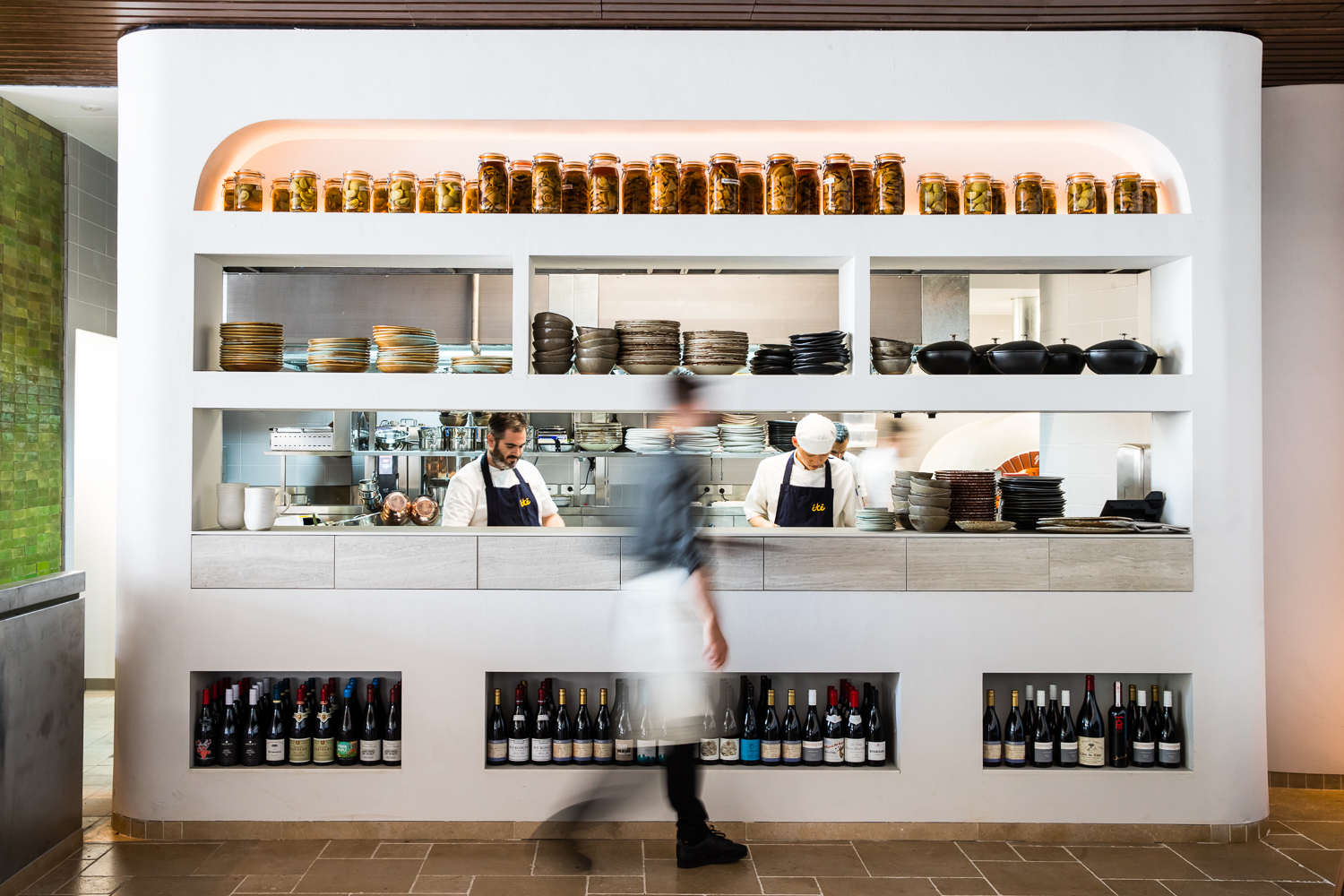 The kitchen at Ete restaurant