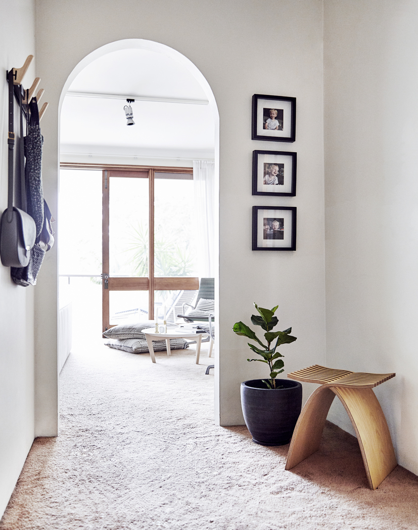 A hallway in Angela Ferguson's home