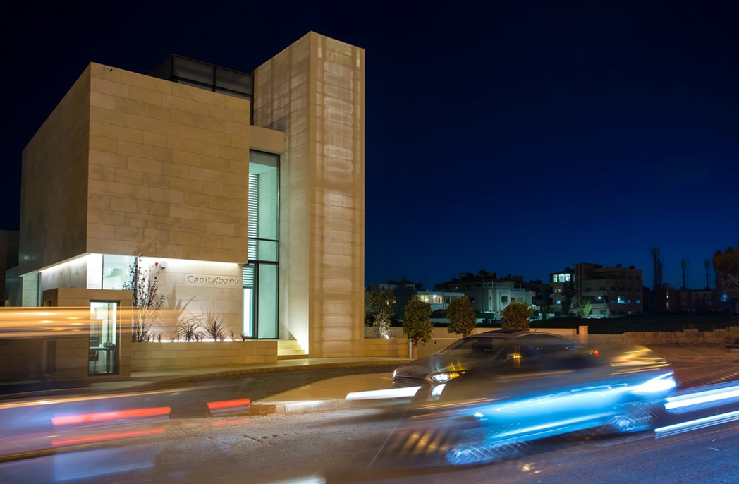 Exterior of the Capital Bank building in Jordan