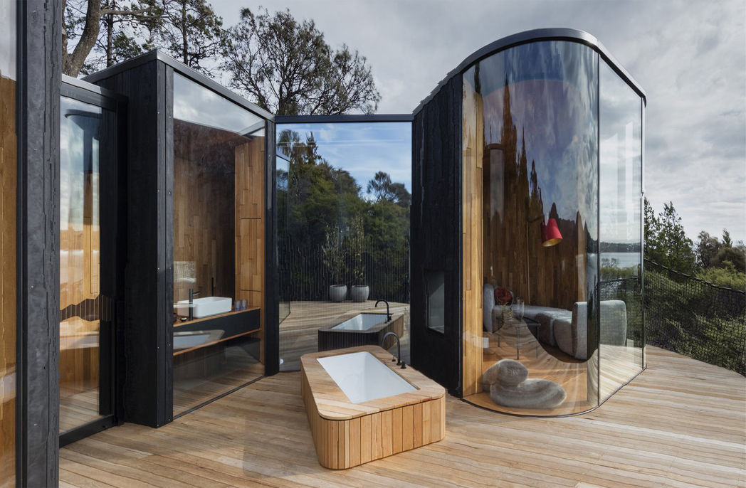 Pods built Tasmanian timber