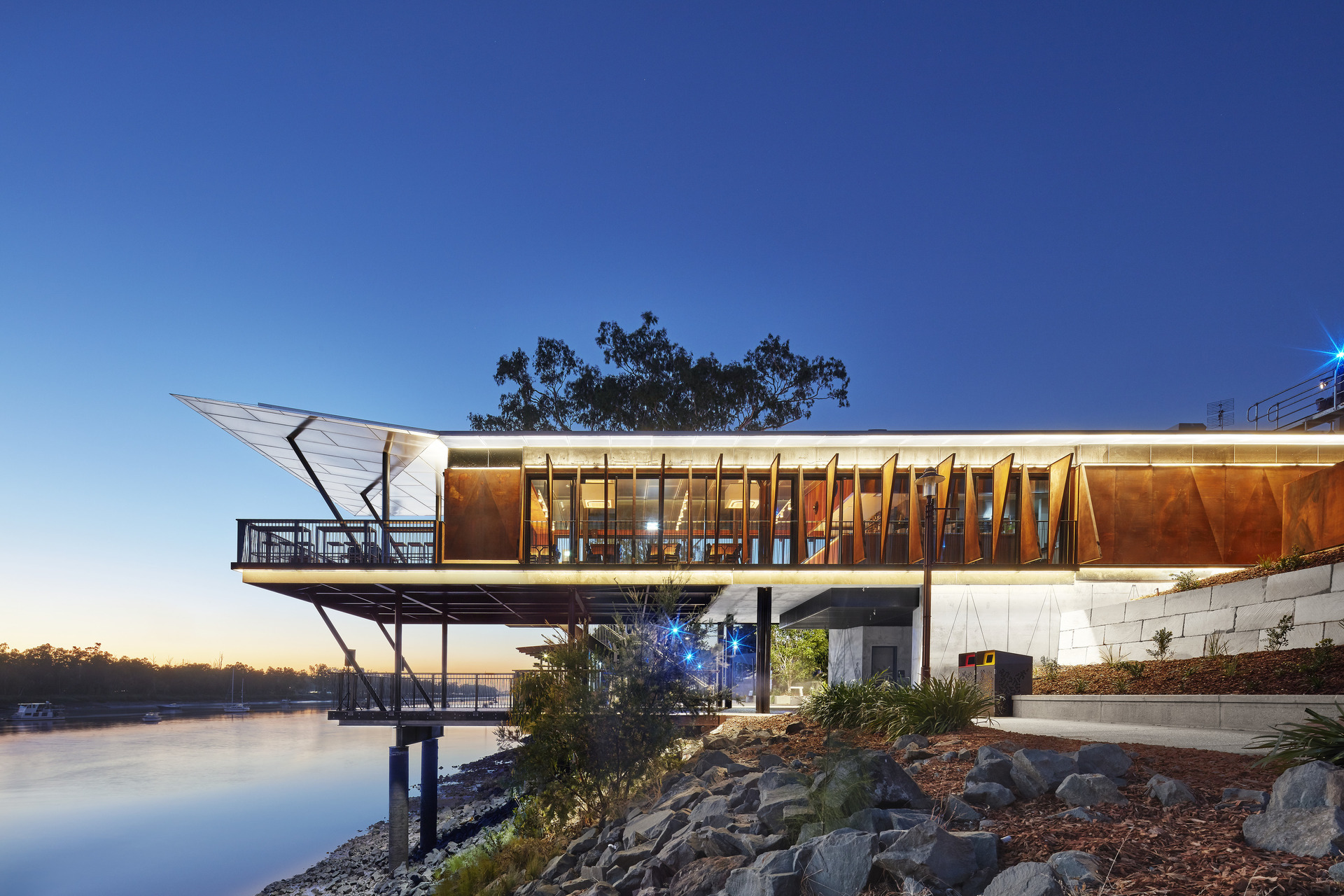 The pier at Rockhampton forms part of the Riverside project