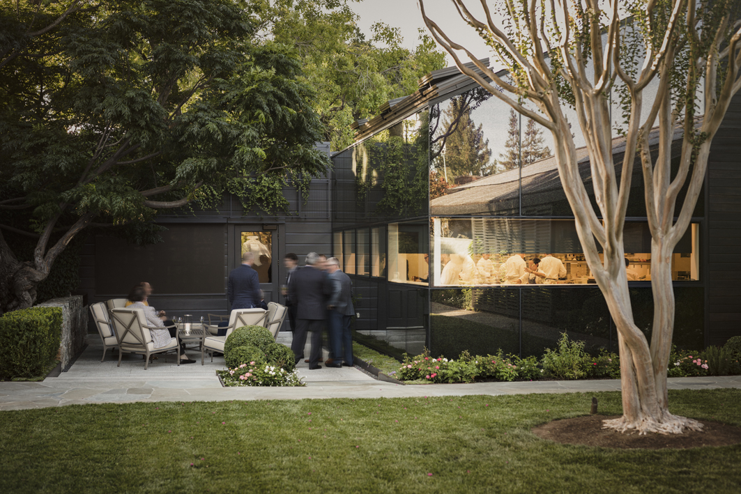 Exterior of the french laundry in California