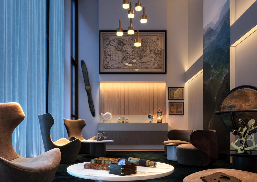 A render of the Explorer's Den